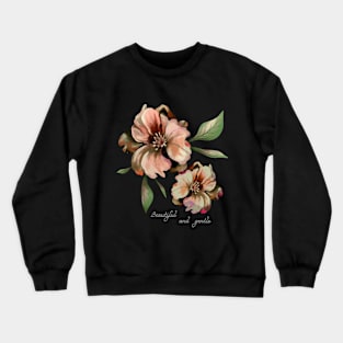 Delicate watercolor roses Crewneck Sweatshirt